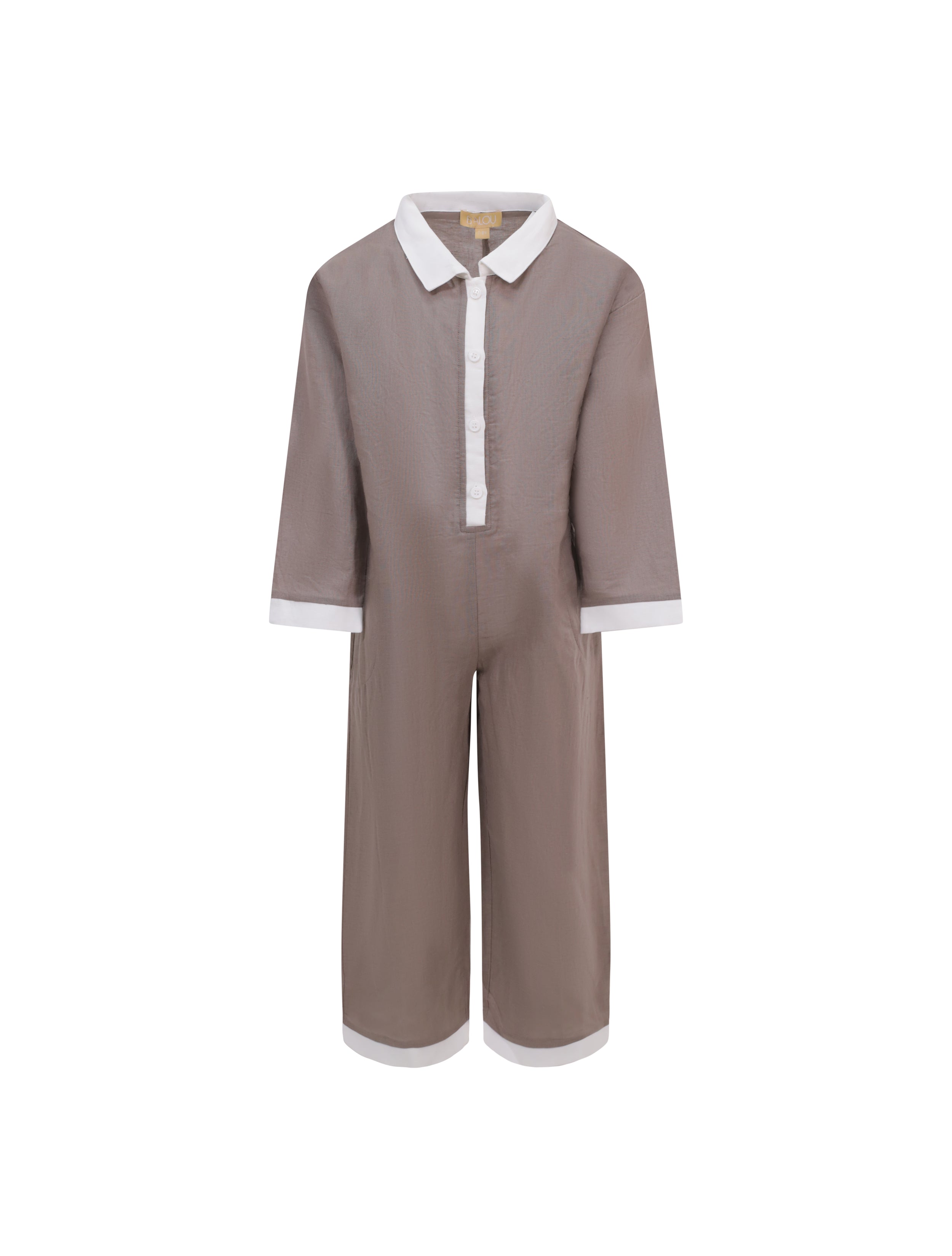 Boys Linen All-in-One Jumpsuit