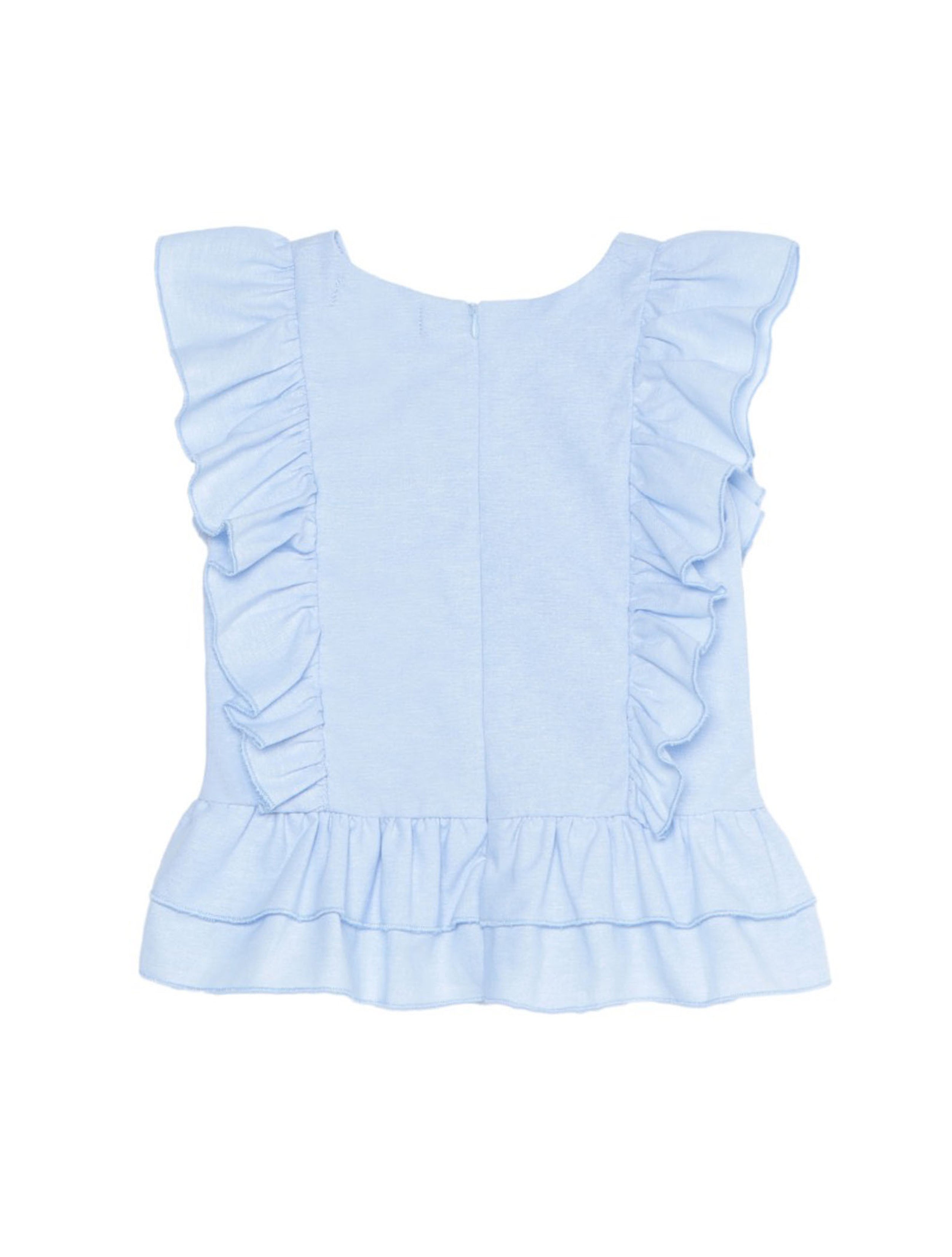 Girls Frill Panel Top