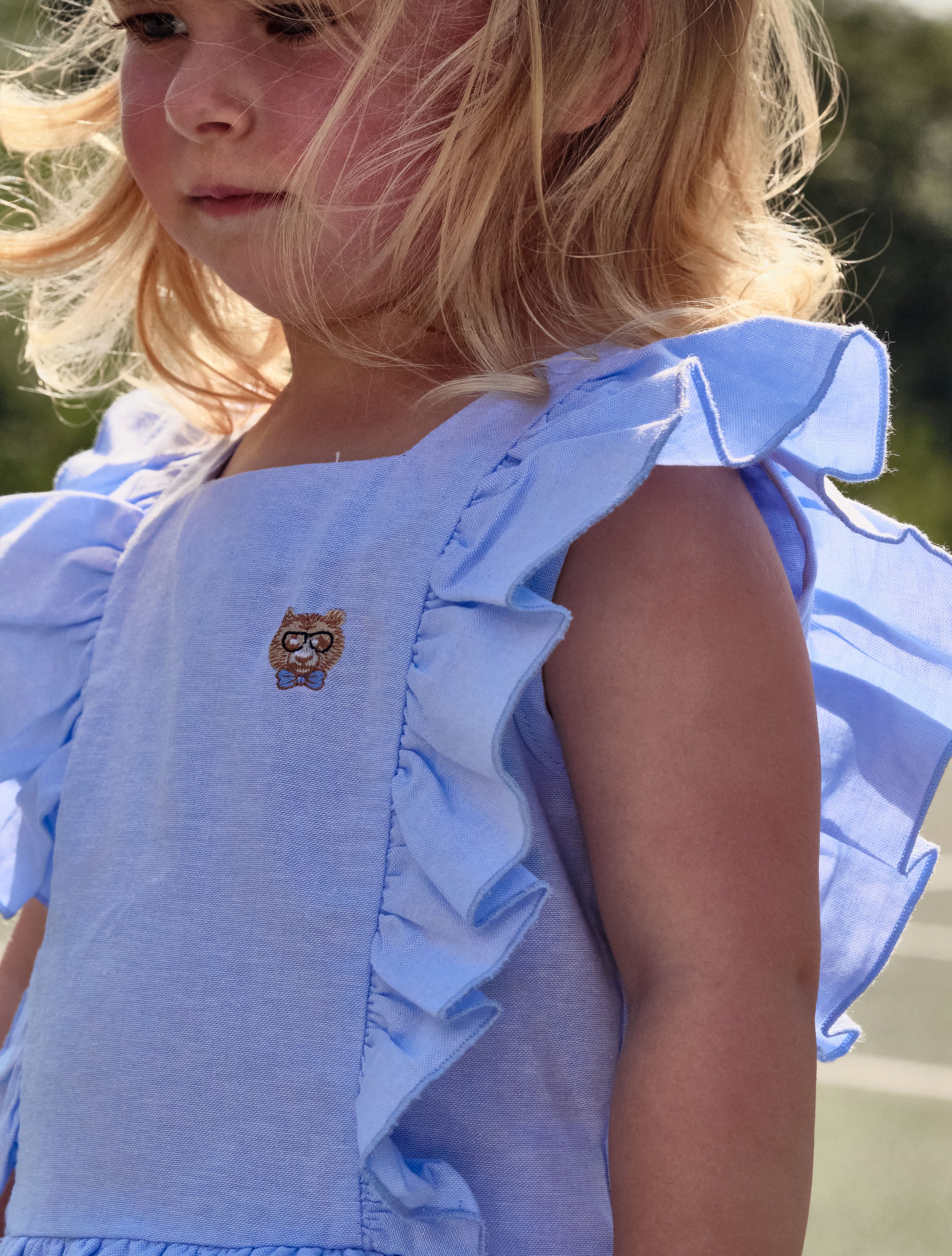 Girls Frill Panel Top