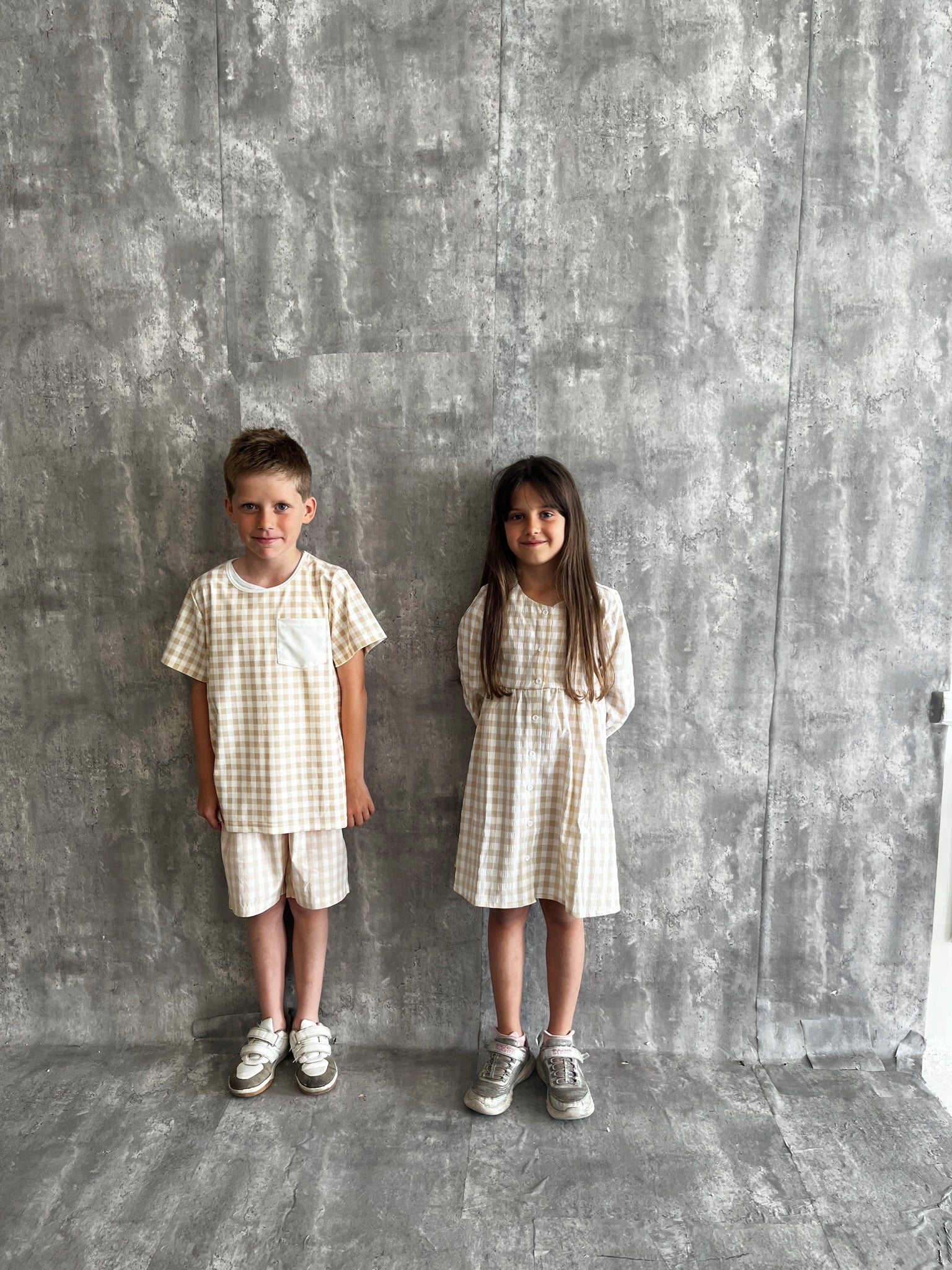 Girls Check Dress