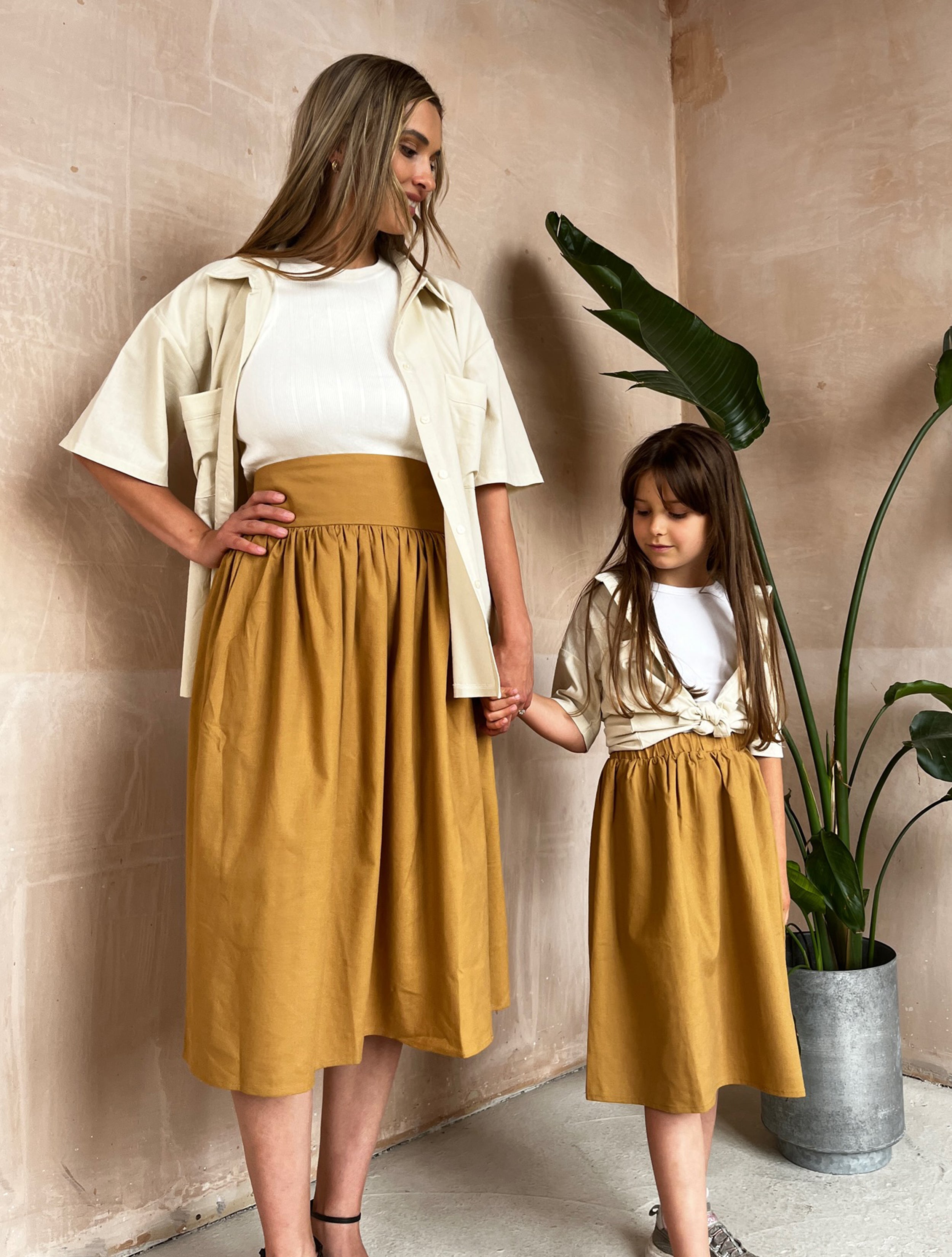 GIRLS LINEN SKIRT