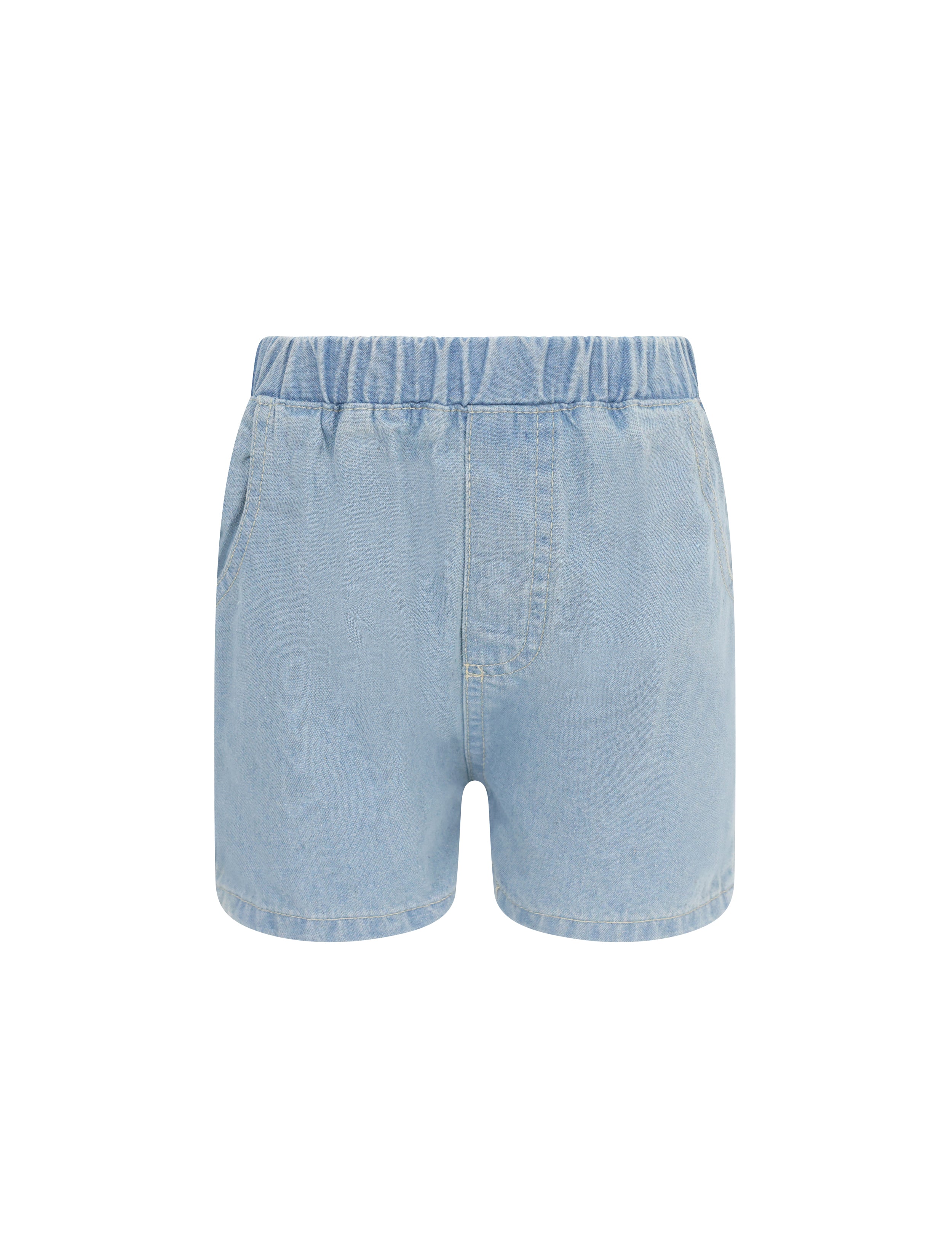 Unisex Washed Denim Shorts