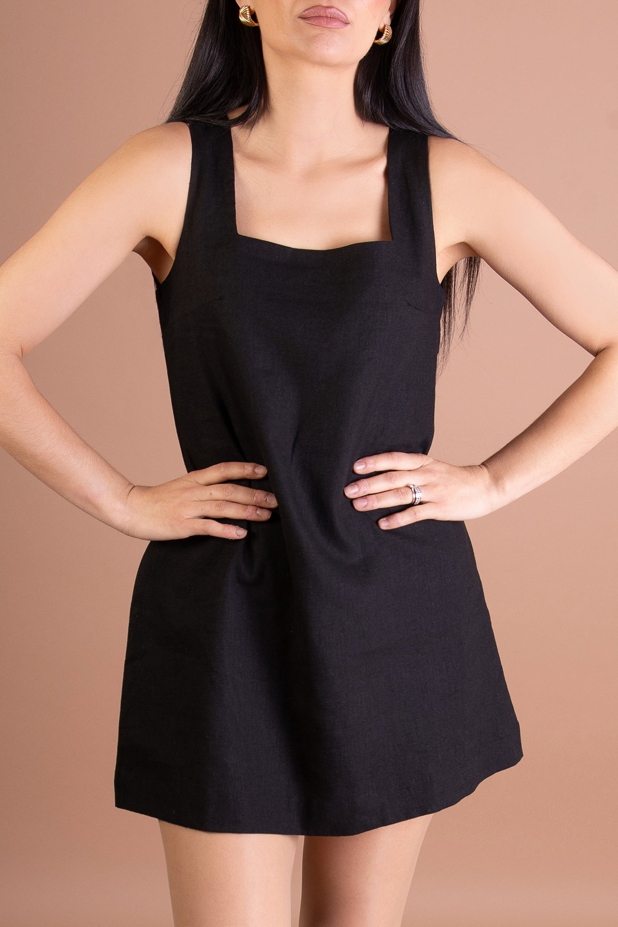 linen mini dress uk & Other Stories | Linen Mini Dress | White