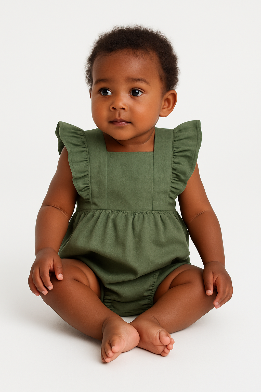 Frill Sleeve Romper