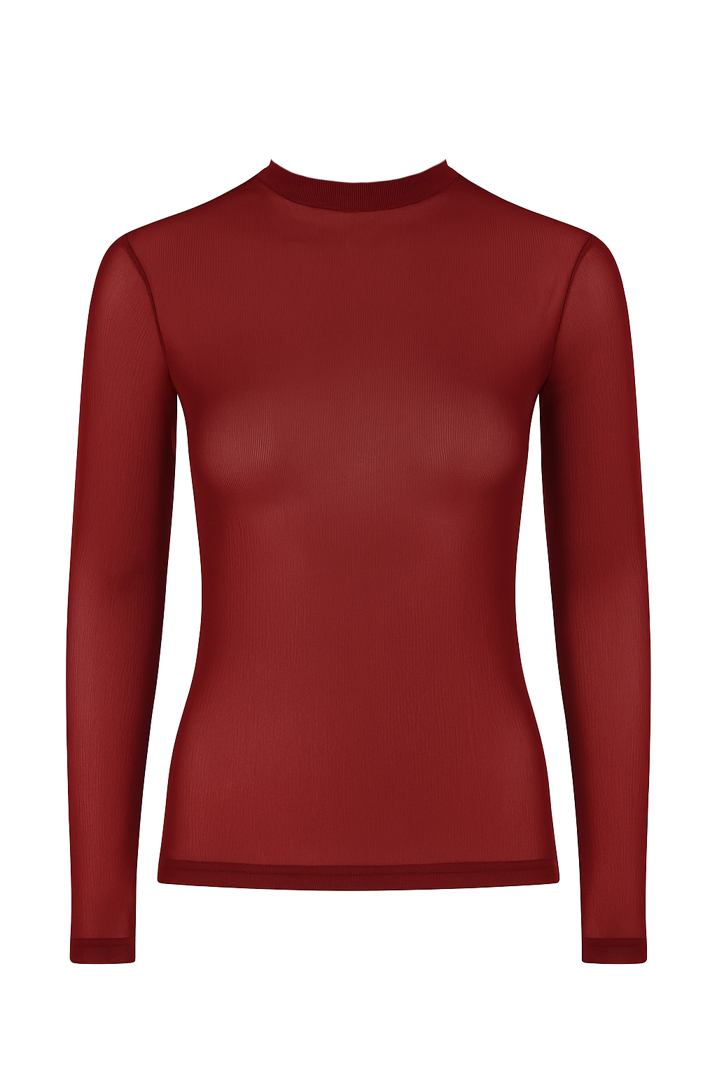 Translucent Fitted Top Red