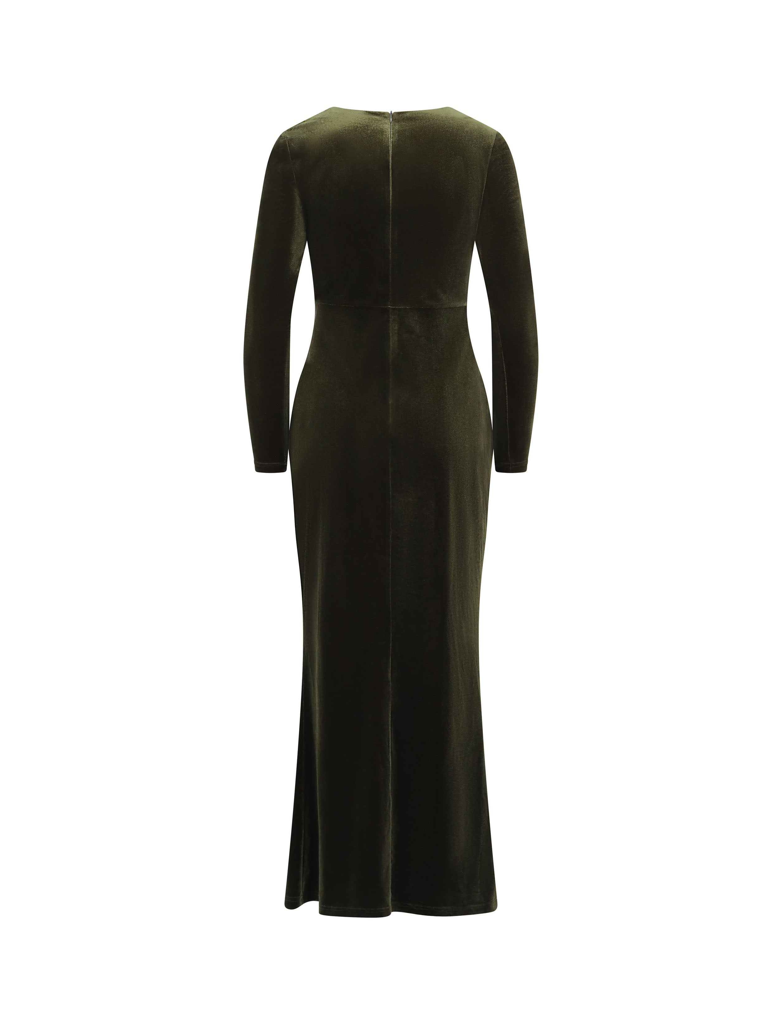 WOMENS VELVET MAXI DRESS